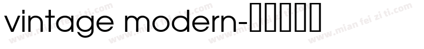vintage modern字体转换